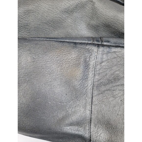 KENNETH Cole Leather Off The Cuff Satchel Bag Grey Pewter - Picture 5 of 11